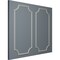 Ekena Millwork 24-in. W x 48-in. H Ashford Smooth Panel Moulding Kit Double Panel PMLKASH24X48B - alternate 10